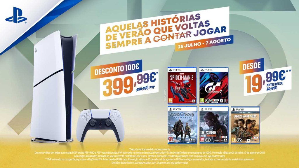 PlayStation Lança "Promoções de Verão" com Descontos em Consolas e Jogos